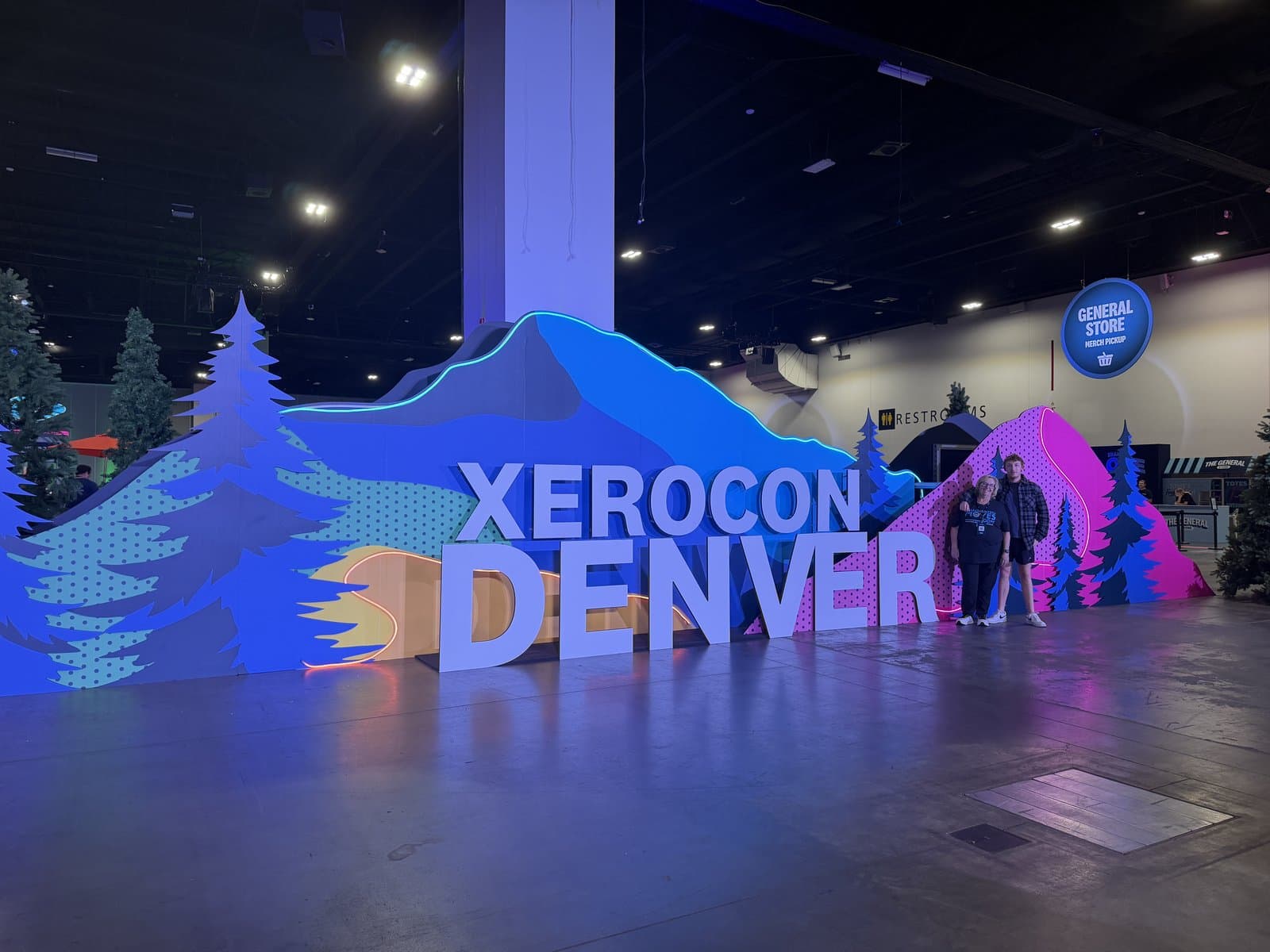 The Xerocon Denver 2026 mountain sign on the conference floor