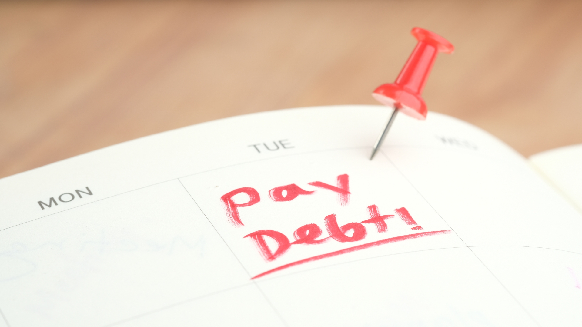 Paying down debt